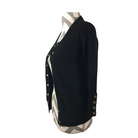 ❌SOLD❌ Carmen Marc Valvo Black Cardigan size XS - Picture 3 of 6